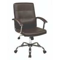 OSP Home Furnishings Malta Office Chair in Espresso MAL26-ES